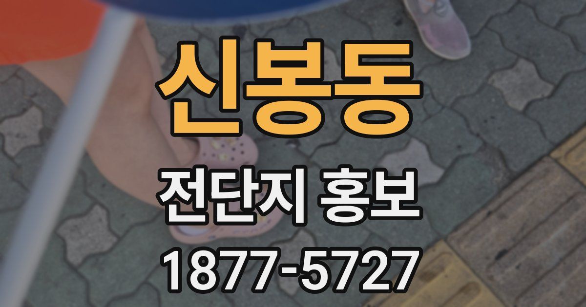 신봉동 전단지 홍보