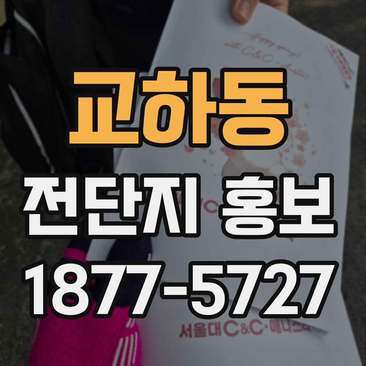 교하동 전단지 홍보