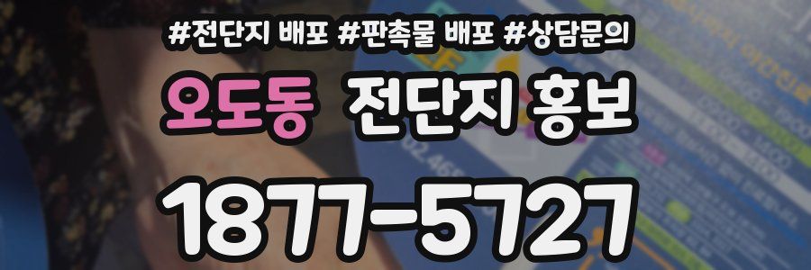 오도동 전단지 홍보