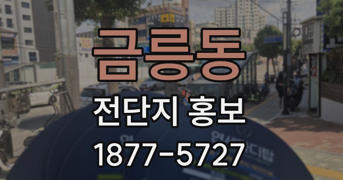 금릉동 전단지 홍보