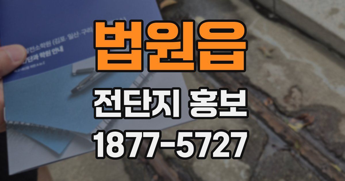 법원읍 전단지 홍보