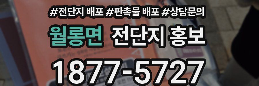 월롱면 전단지 홍보