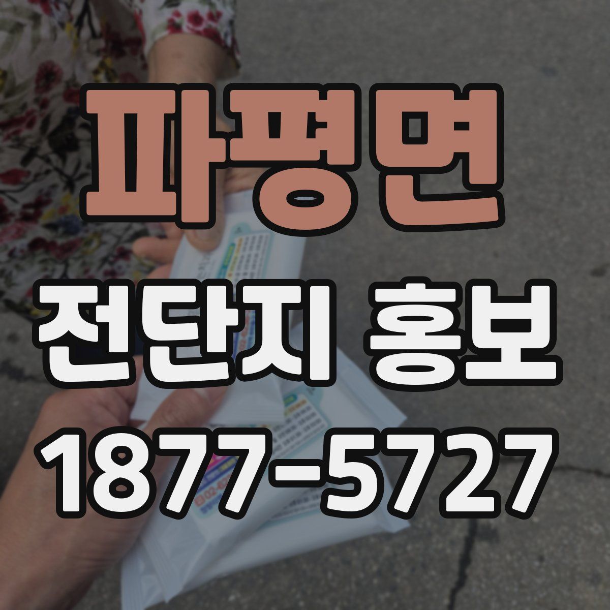 파평면 전단지 홍보