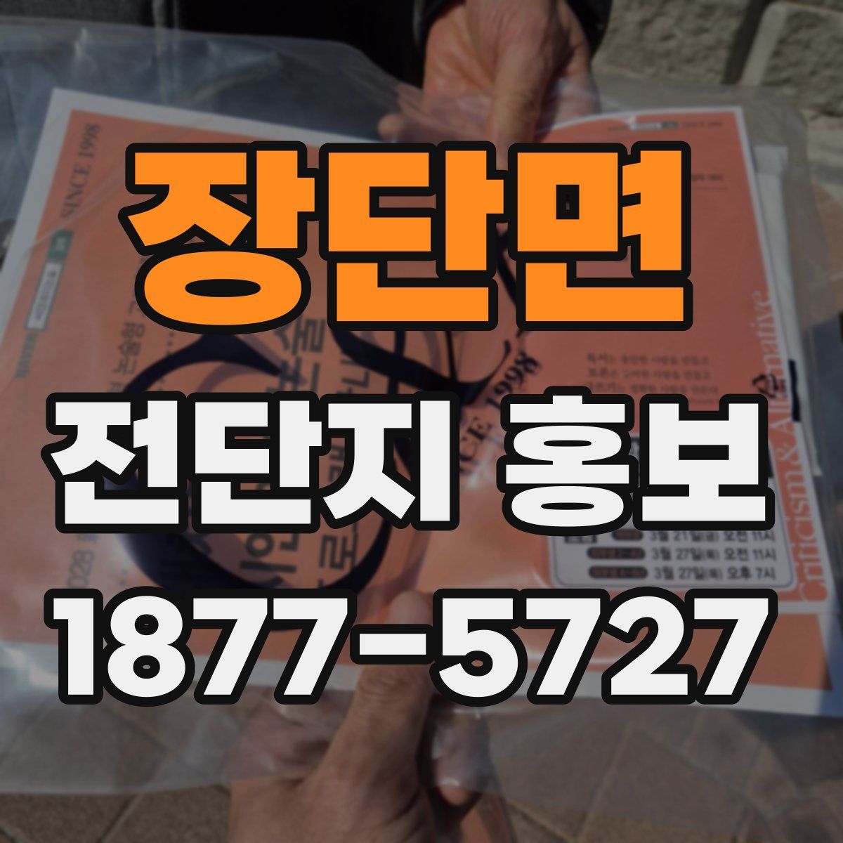 장단면 전단지 홍보