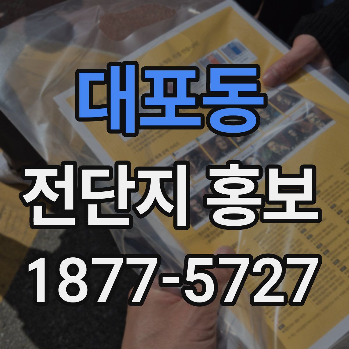 대포동 전단지 홍보