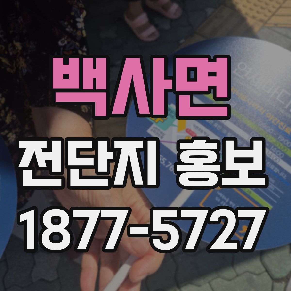 백사면 전단지 홍보