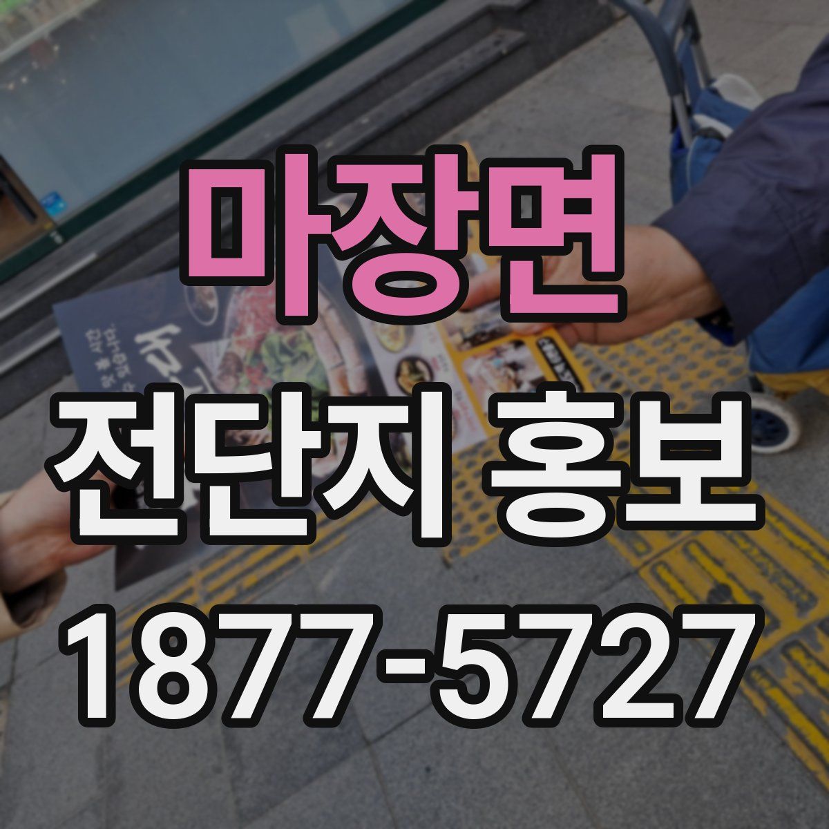 마장면 전단지 홍보