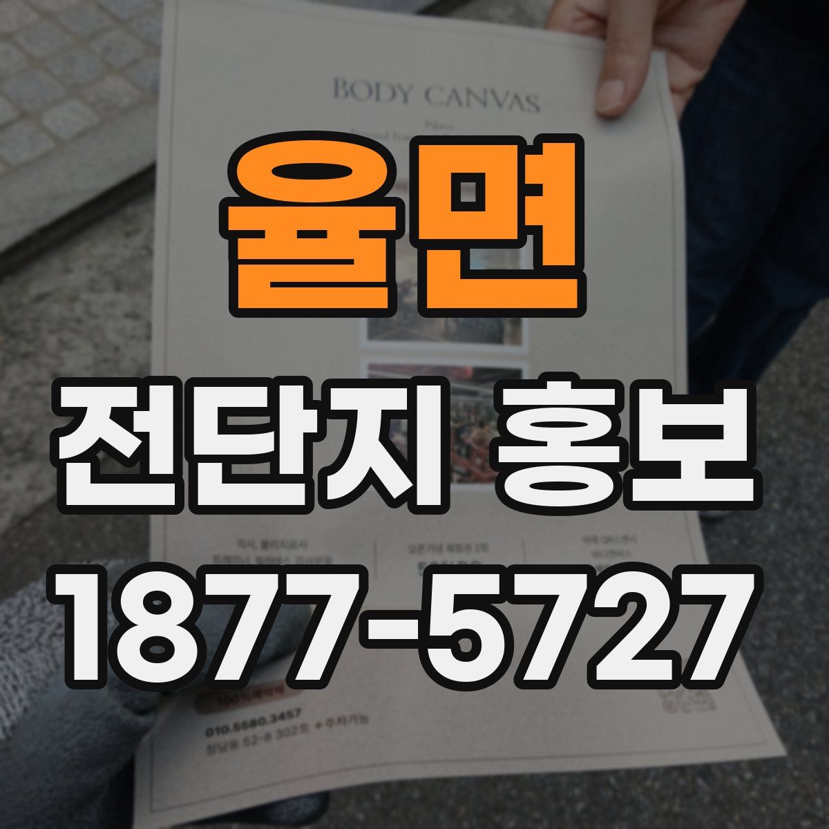 율면 전단지 홍보