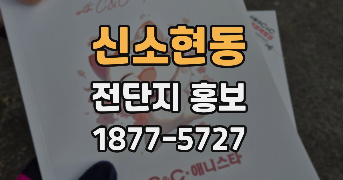신소현동 전단지 홍보