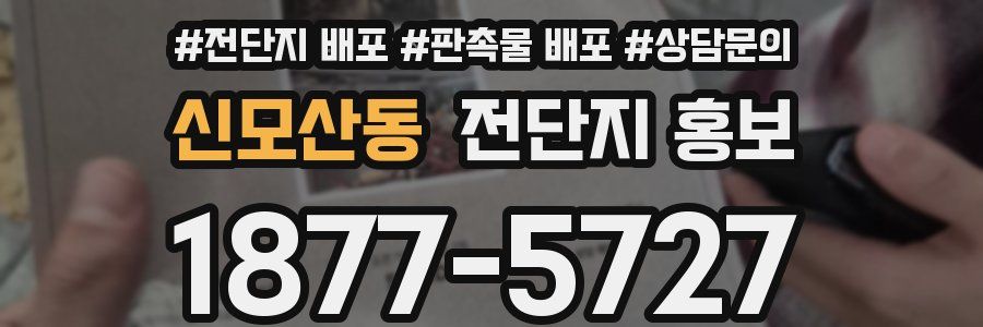 신모산동 전단지 홍보