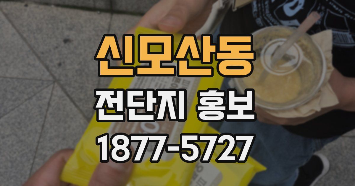 신모산동 전단지 홍보