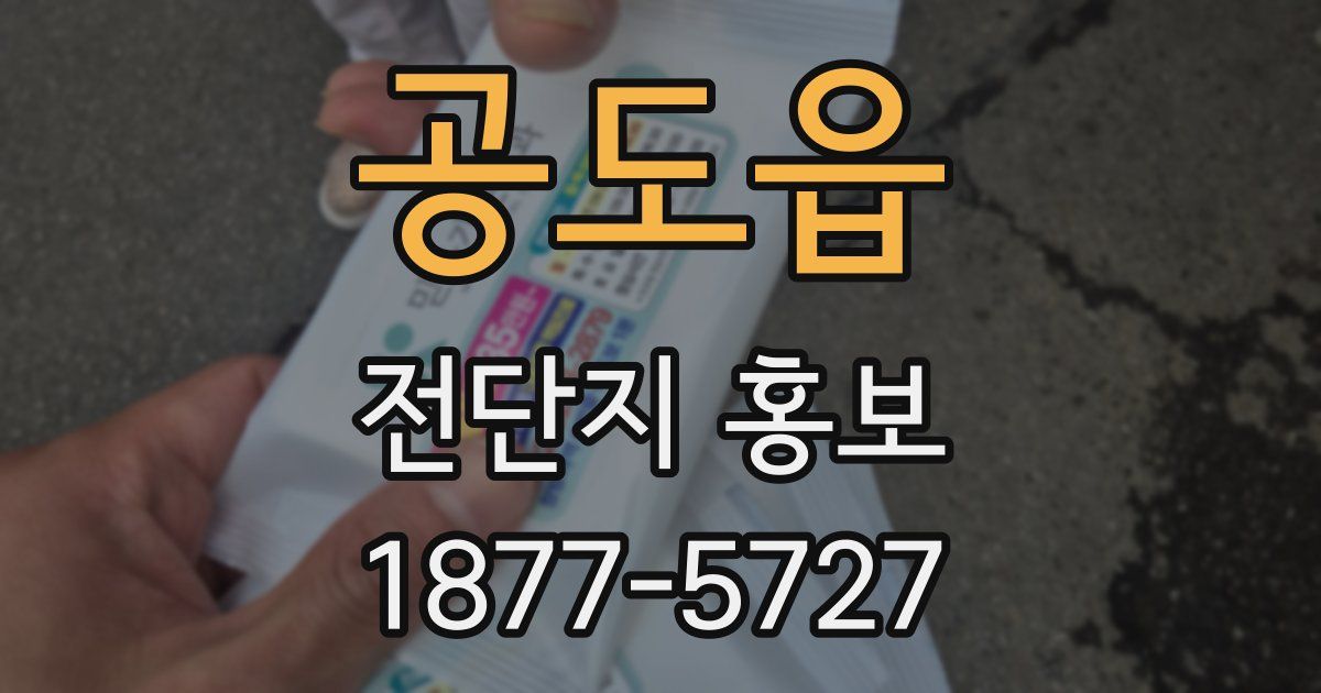 공도읍 전단지 홍보