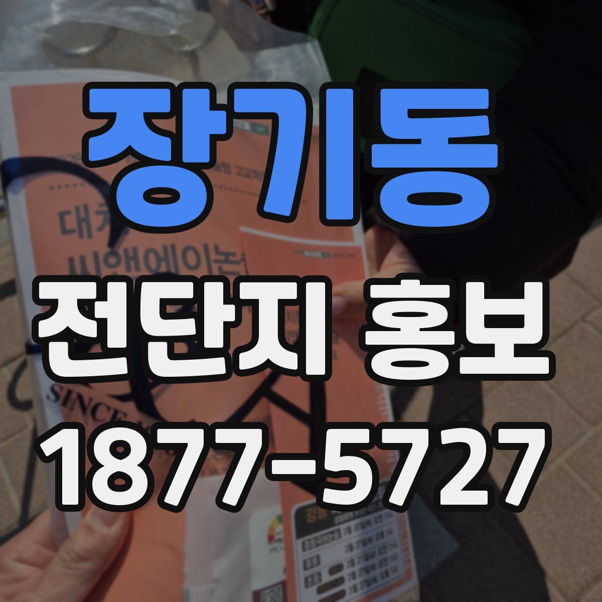 장기동 전단지 홍보