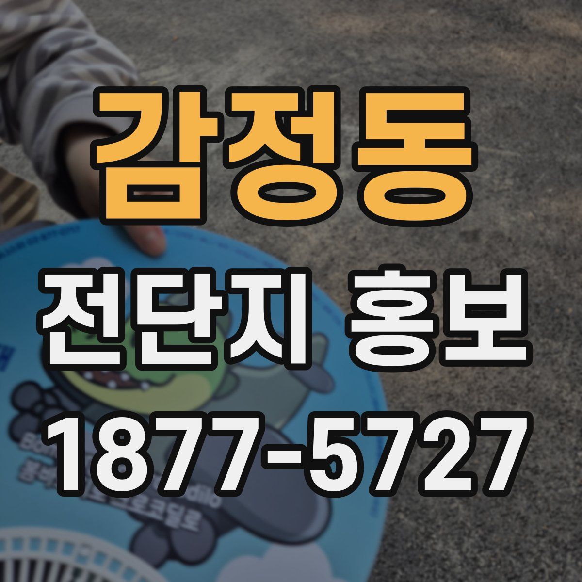 감정동 전단지 홍보