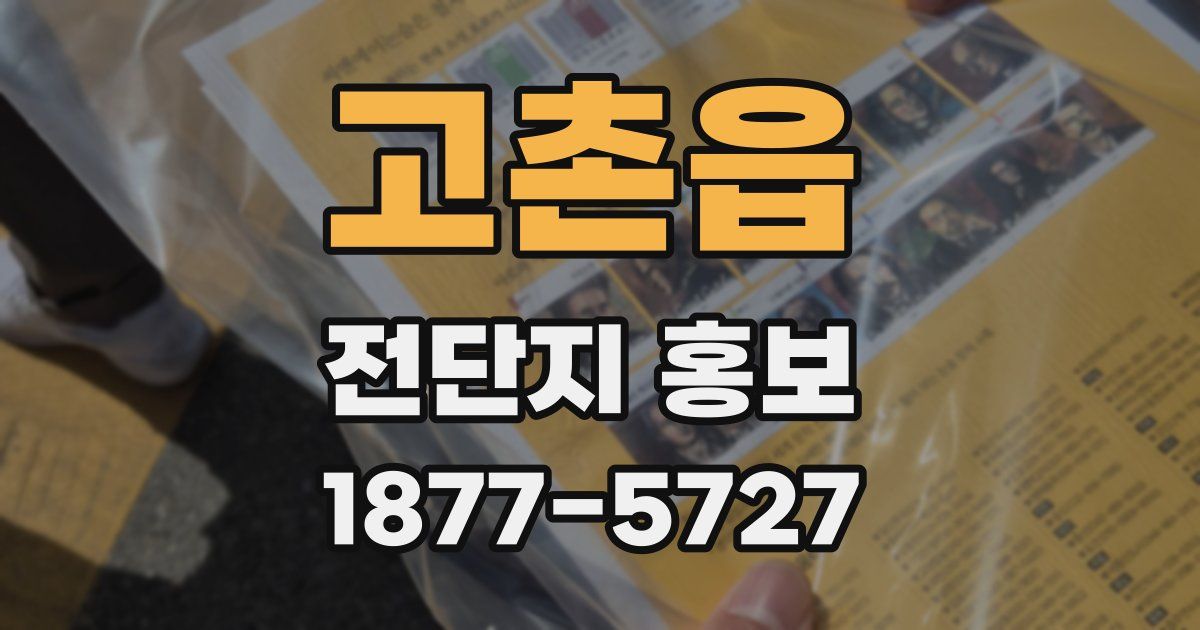 고촌읍 전단지 홍보