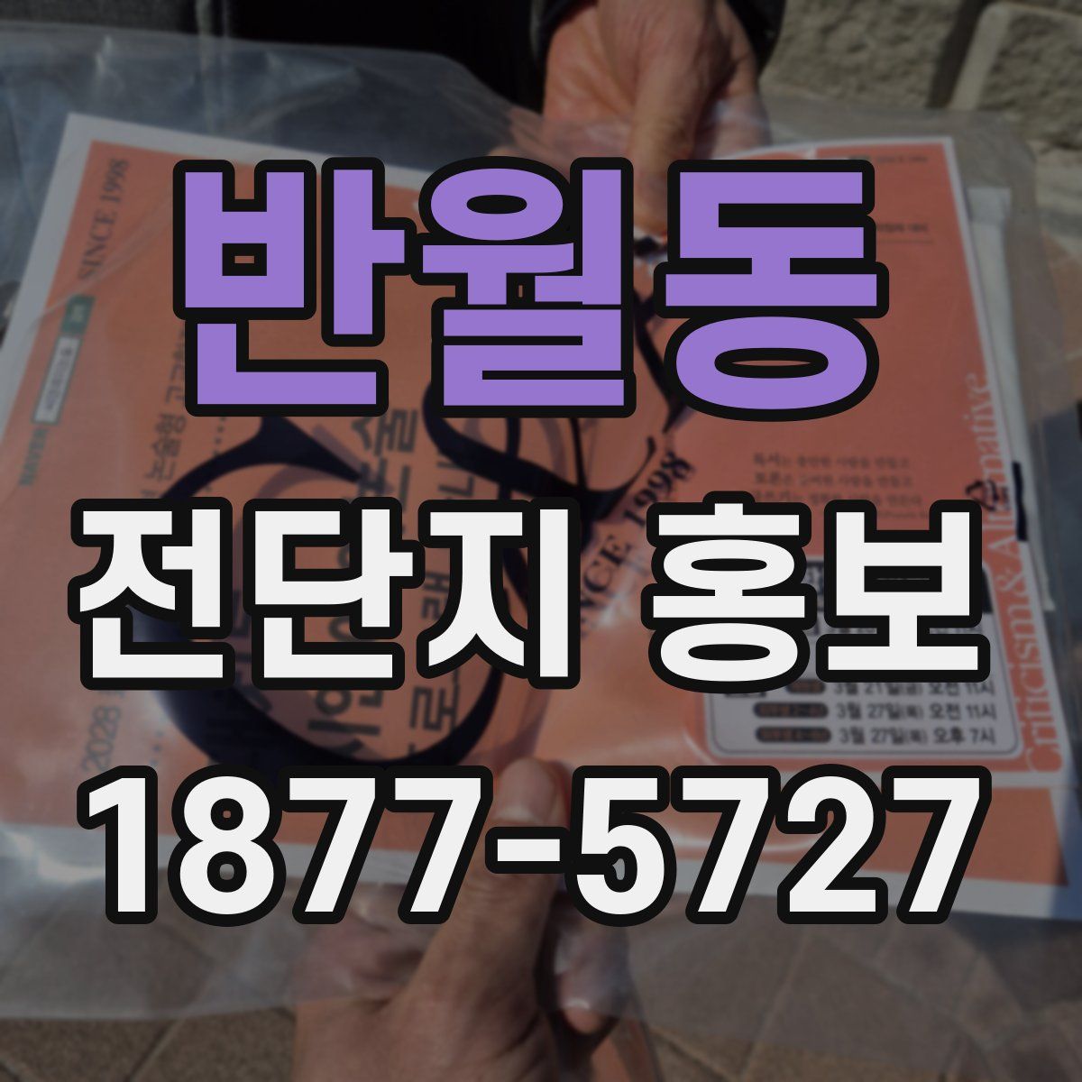 반월동 전단지 홍보