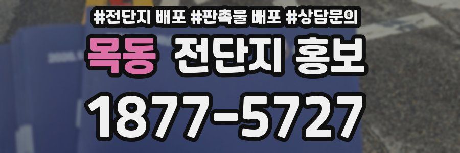 목동 전단지 홍보
