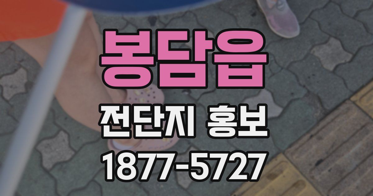 봉담읍 전단지 홍보