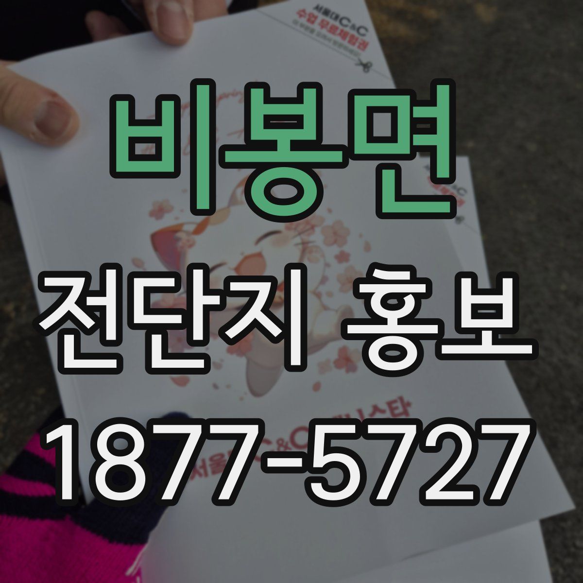 비봉면 전단지 홍보