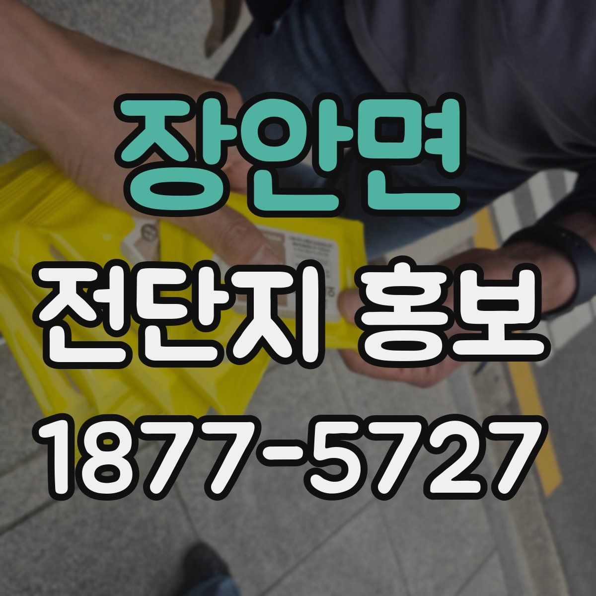 장안면 전단지 홍보