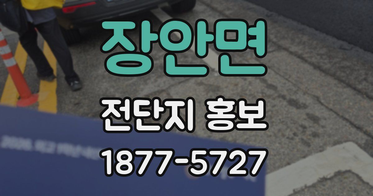 장안면 전단지 홍보