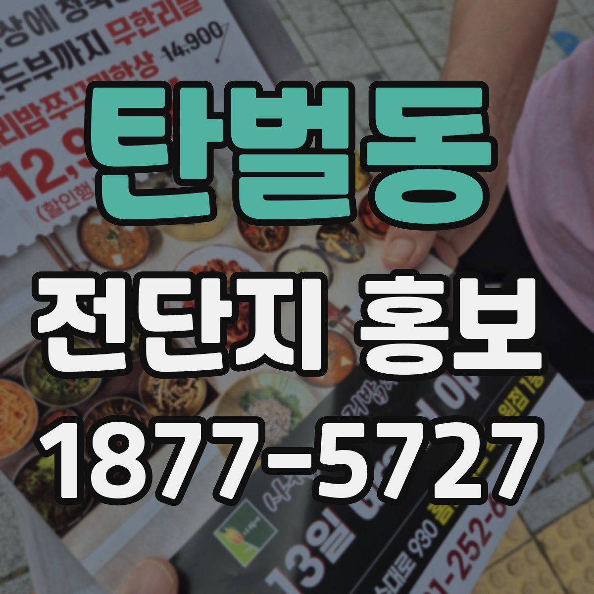 탄벌동 전단지 홍보