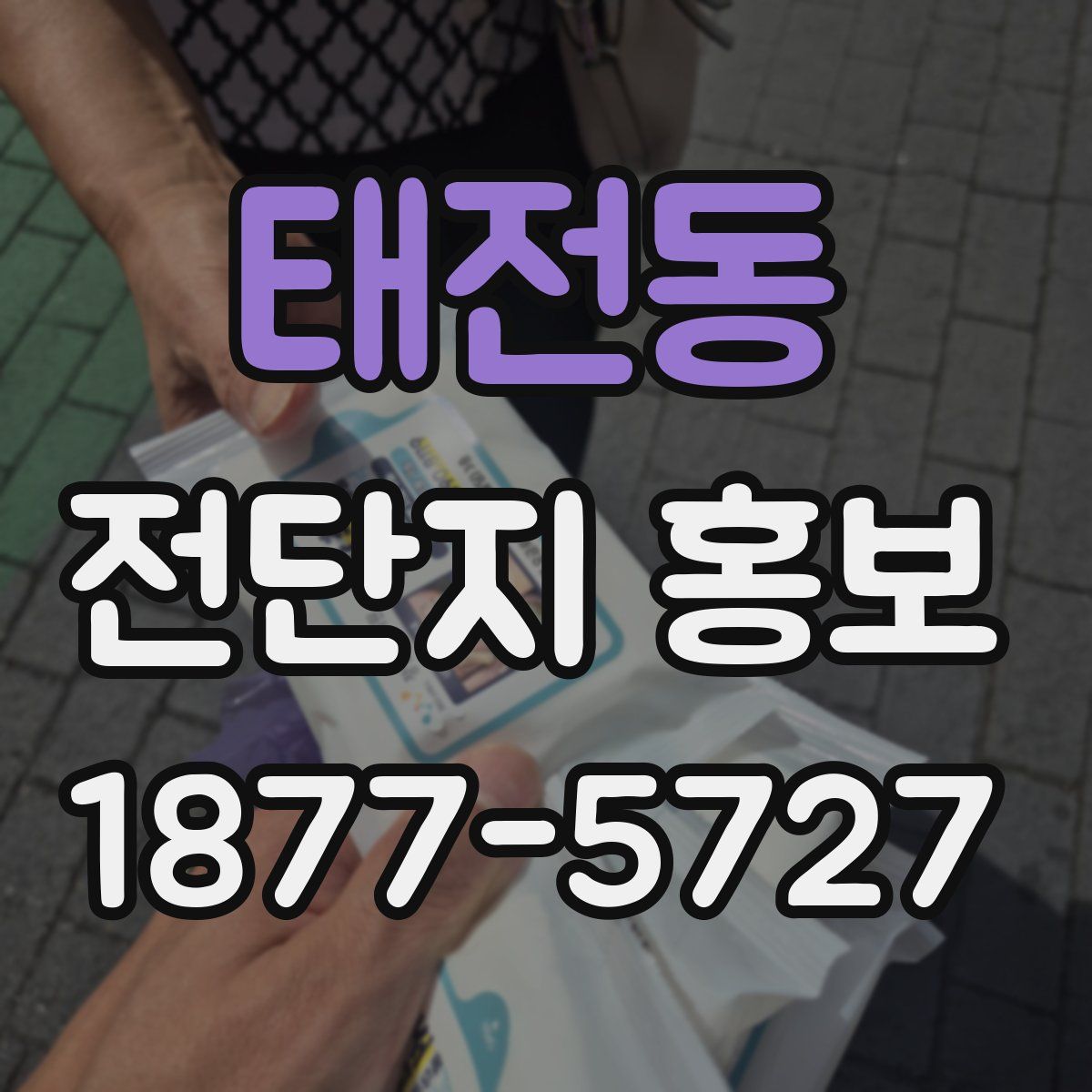 태전동 전단지 홍보