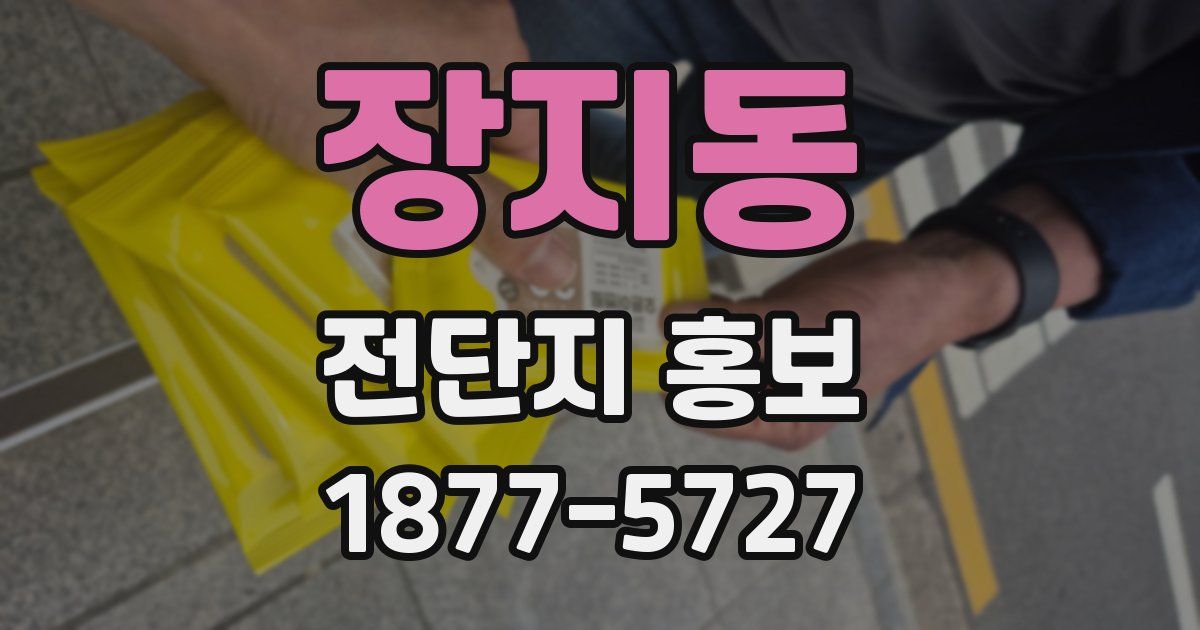 장지동 전단지 홍보