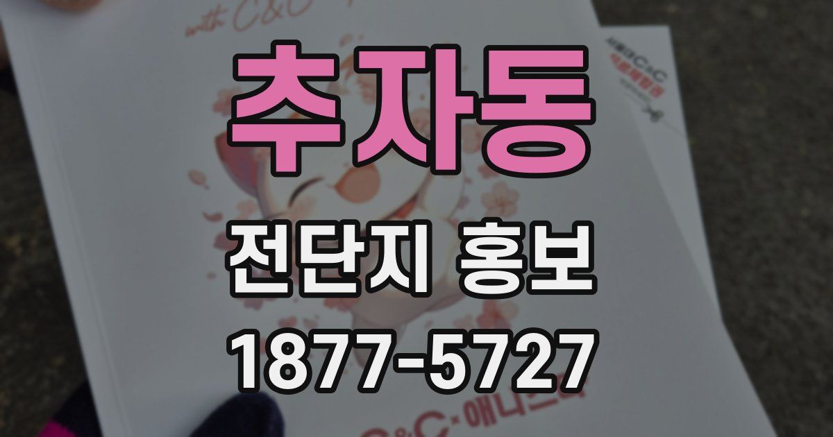 추자동 전단지 홍보