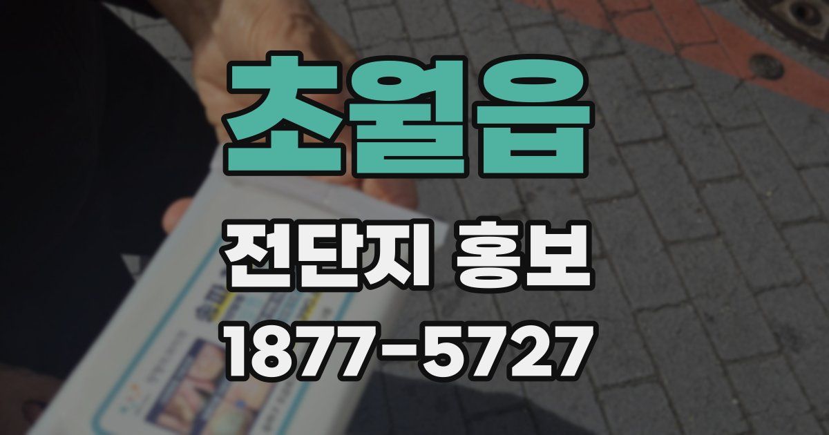 초월읍 전단지 홍보