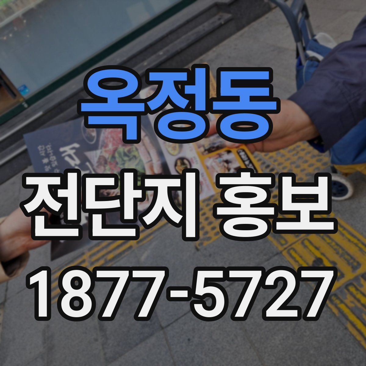 옥정동 전단지 홍보