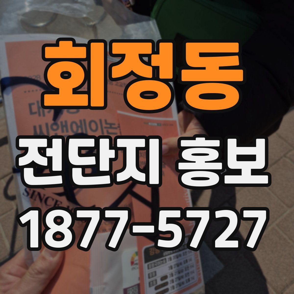 회정동 전단지 홍보