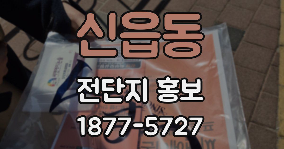 신읍동 전단지 홍보