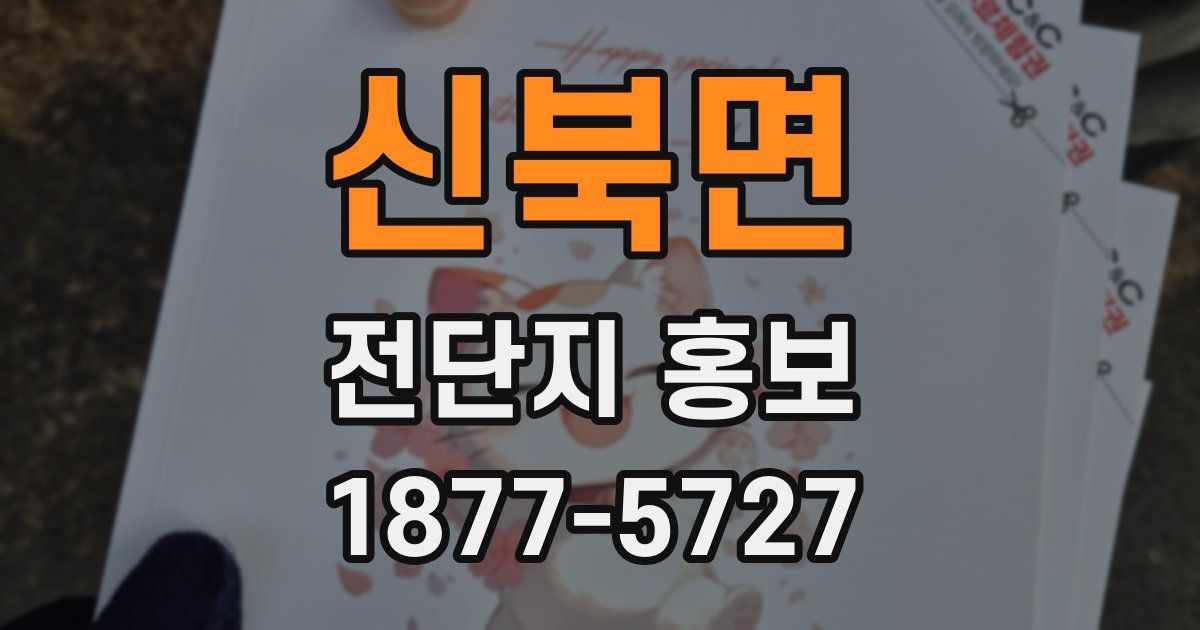 신북면 전단지 홍보