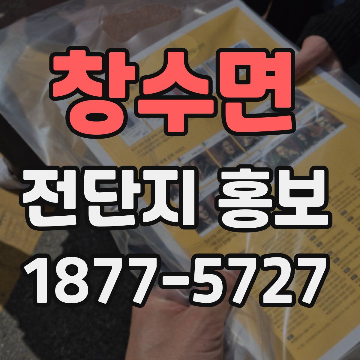 창수면 전단지 홍보