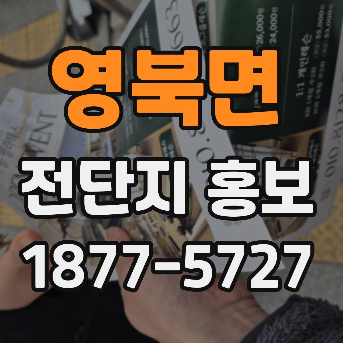 영북면 전단지 홍보