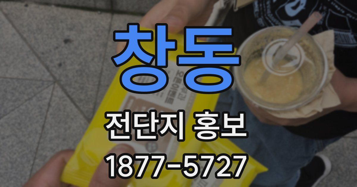 창동 전단지 홍보