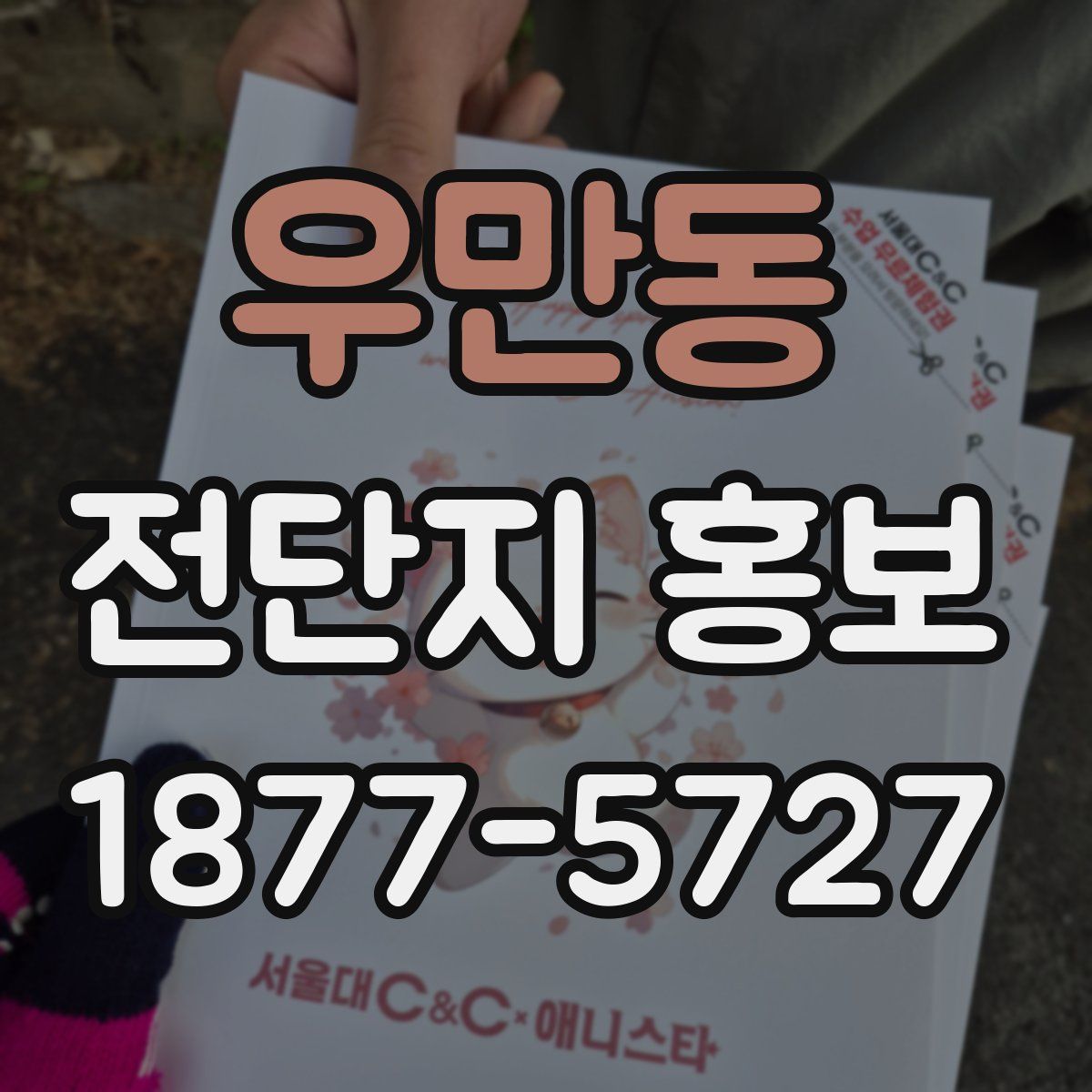 우만동 전단지 홍보