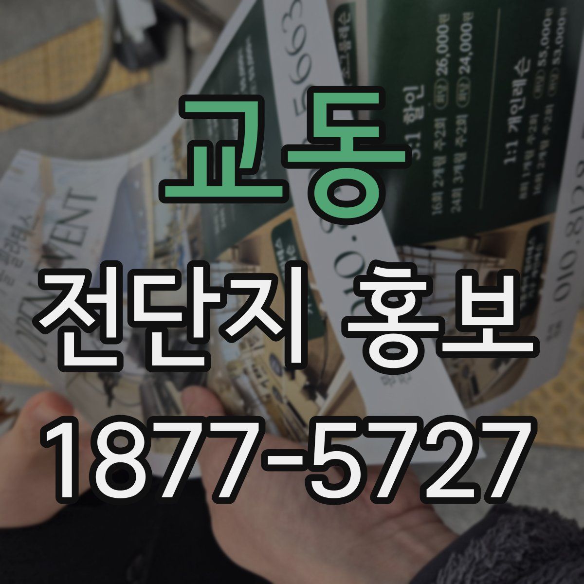 교동 전단지 홍보