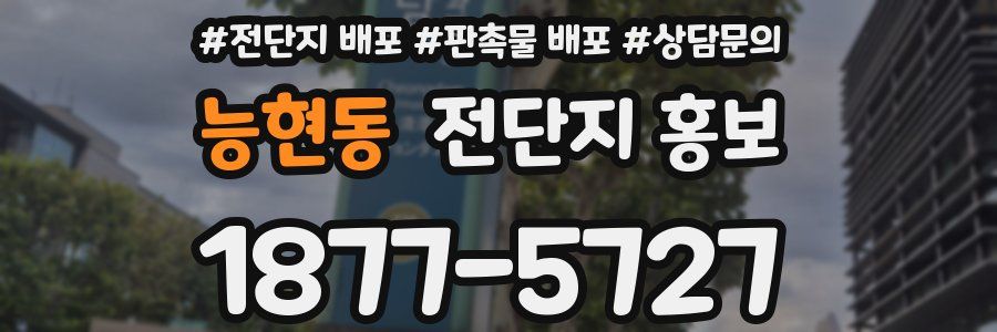 능현동 전단지 홍보