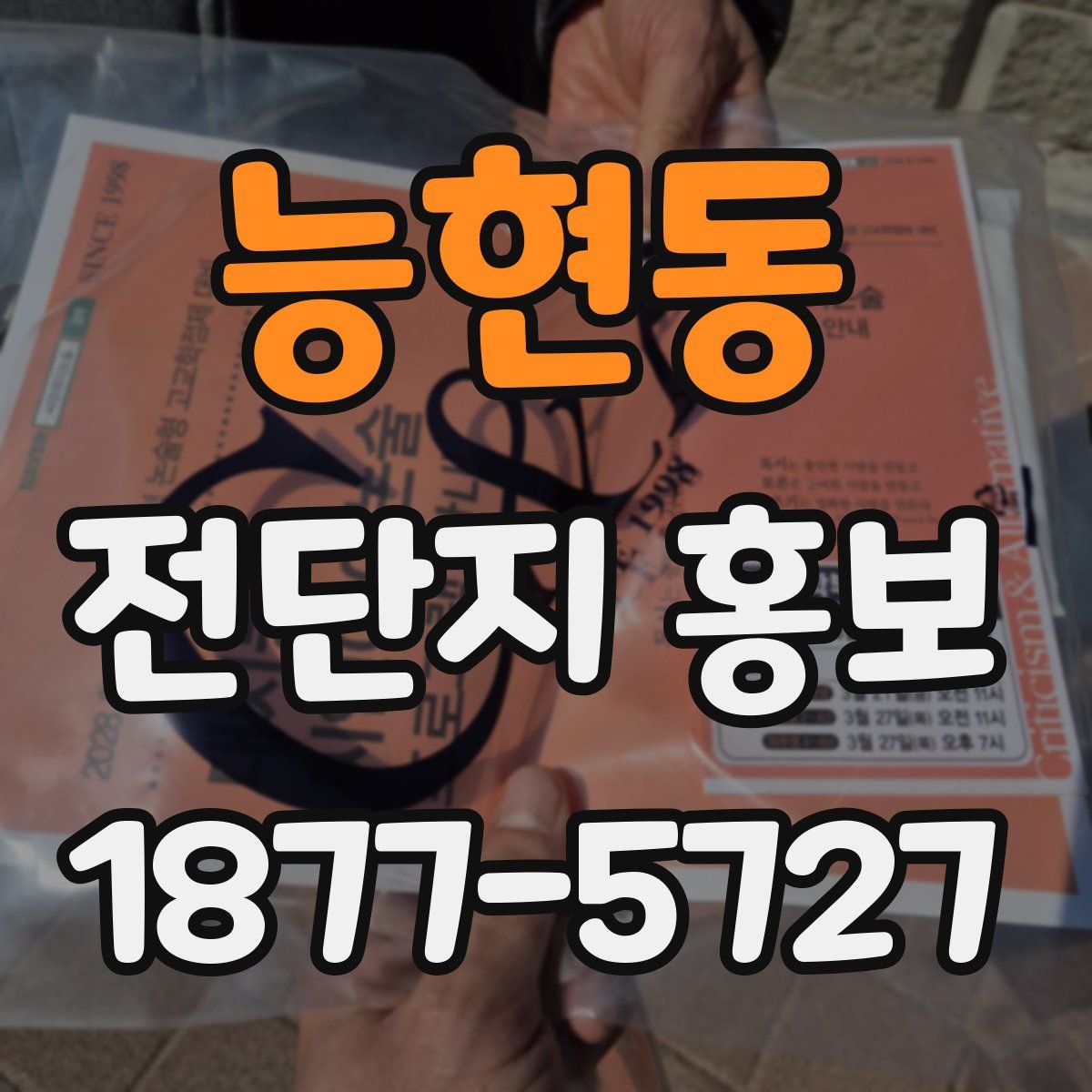 능현동 전단지 홍보