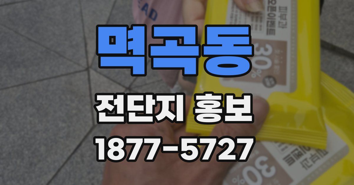 멱곡동 전단지 홍보