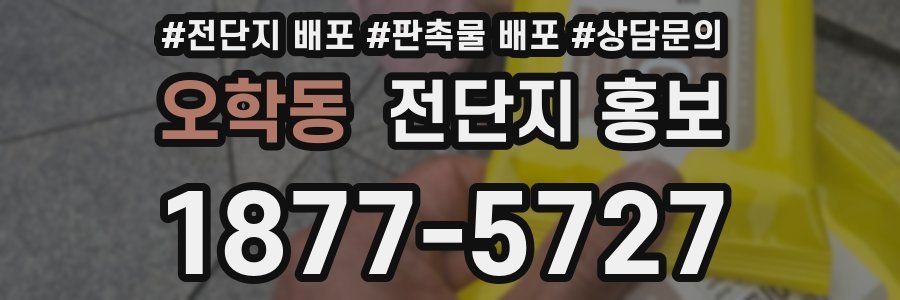 오학동 전단지 홍보