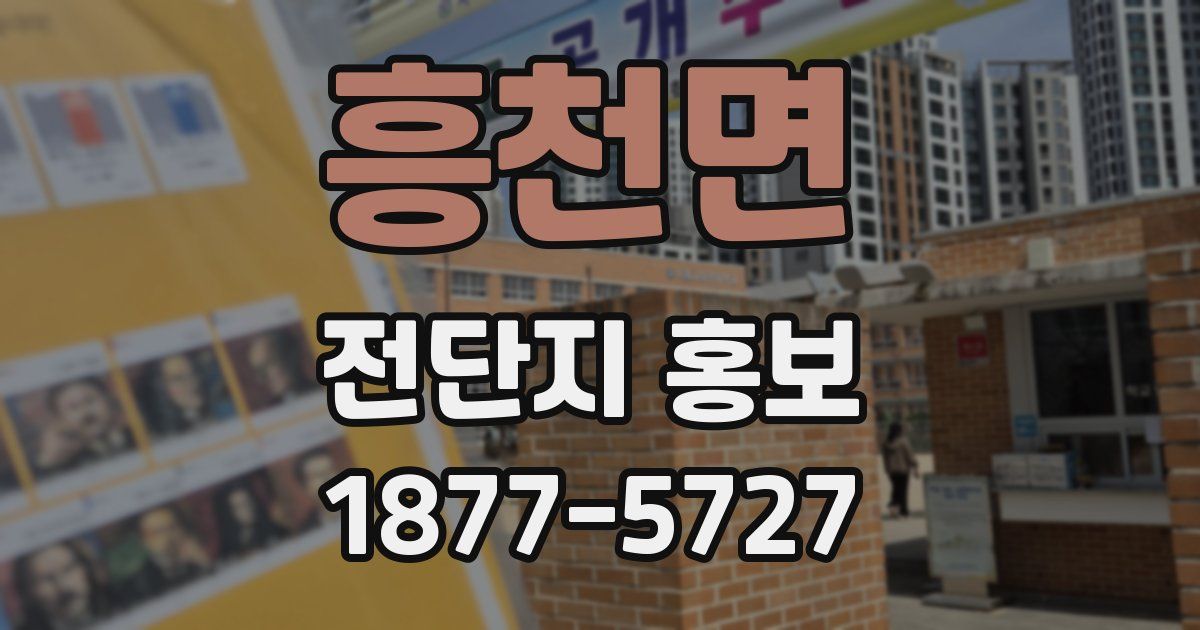 흥천면 전단지 홍보