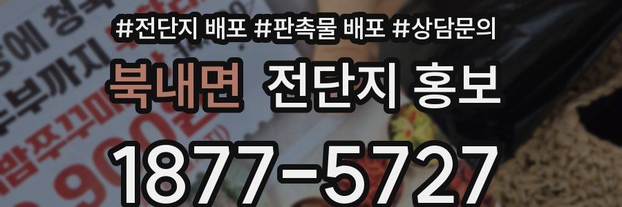 북내면 전단지 홍보