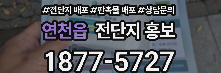 연천읍 전단지 홍보