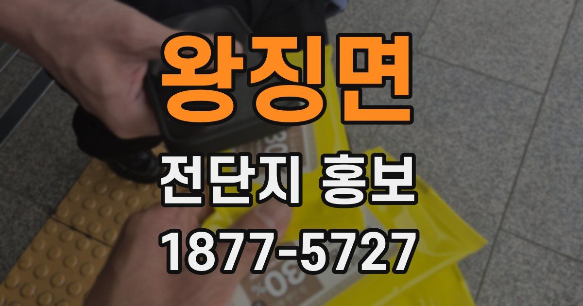 왕징면 전단지 홍보