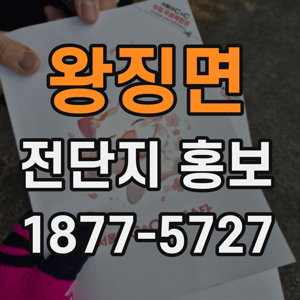 왕징면 전단지 홍보