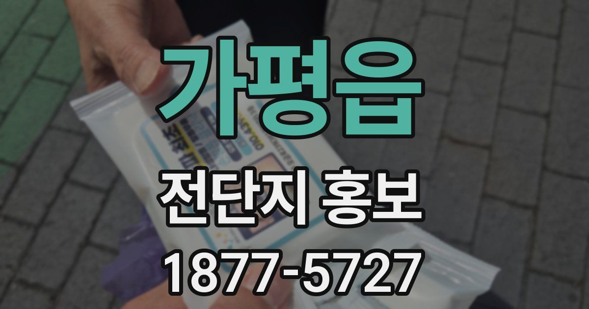 가평읍 전단지 홍보