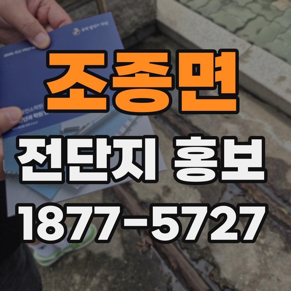 조종면 전단지 홍보